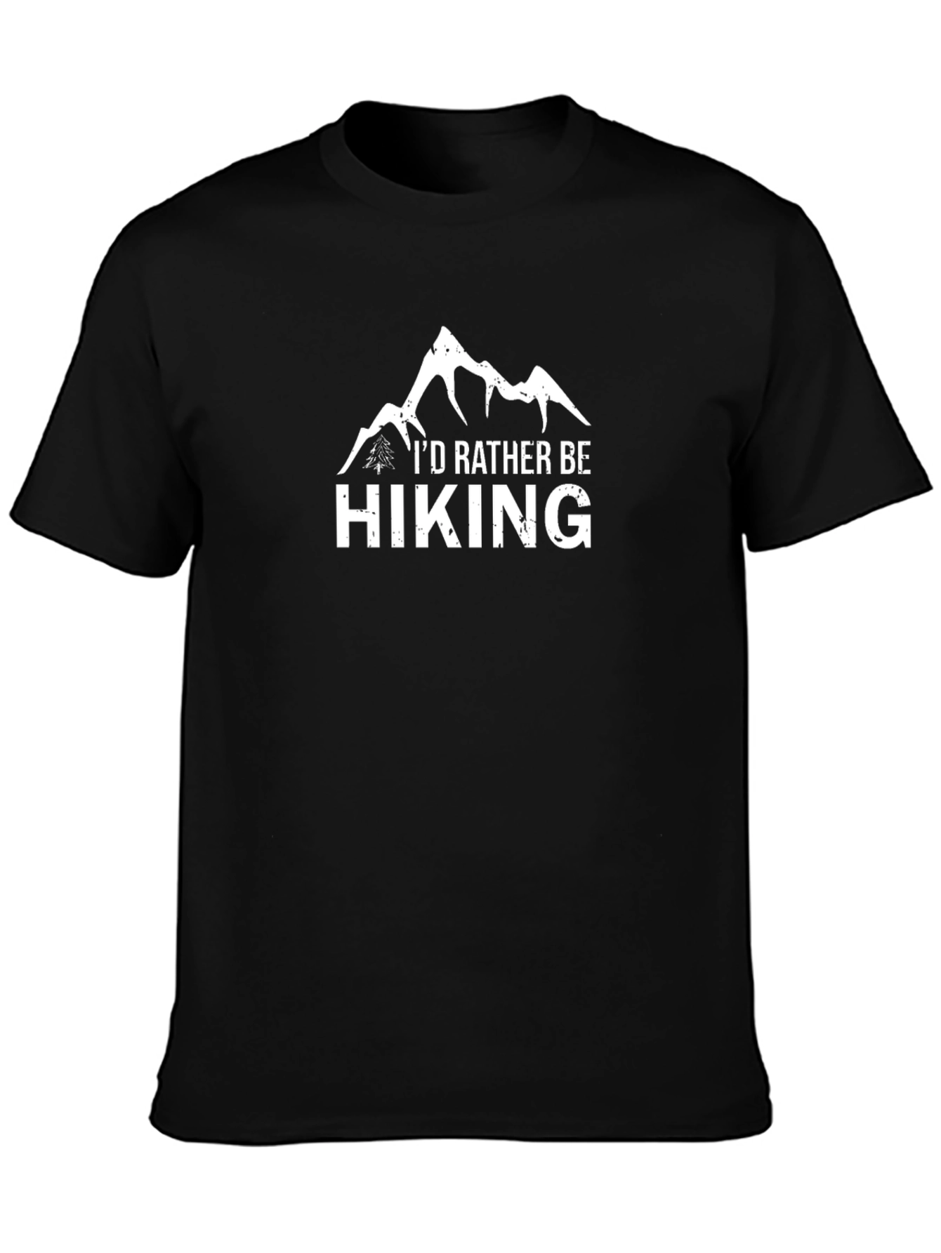 Id Rather Be Hiking T-Shirt - Black