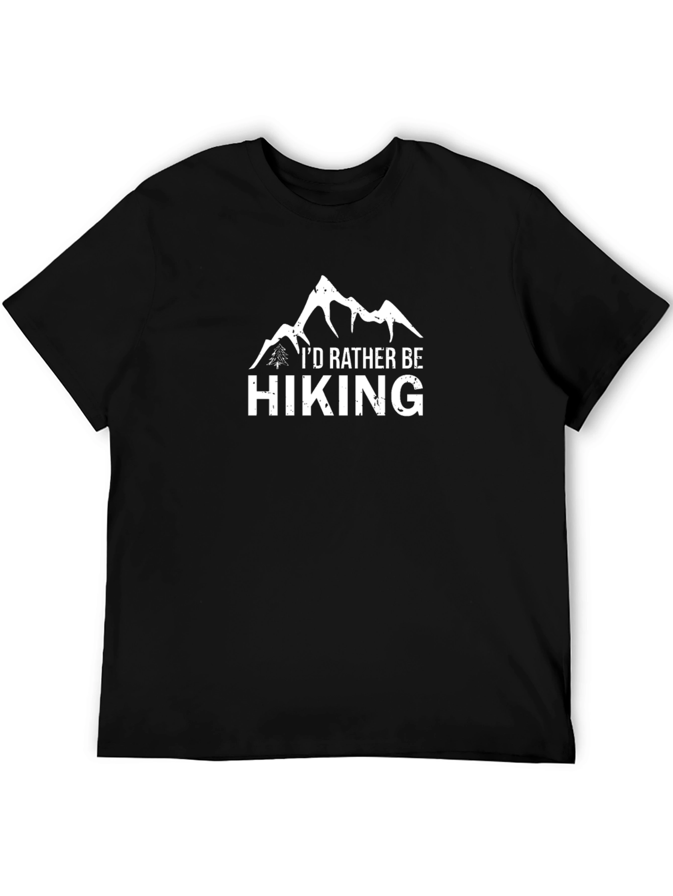 Id Rather Be Hiking T-Shirt - Black