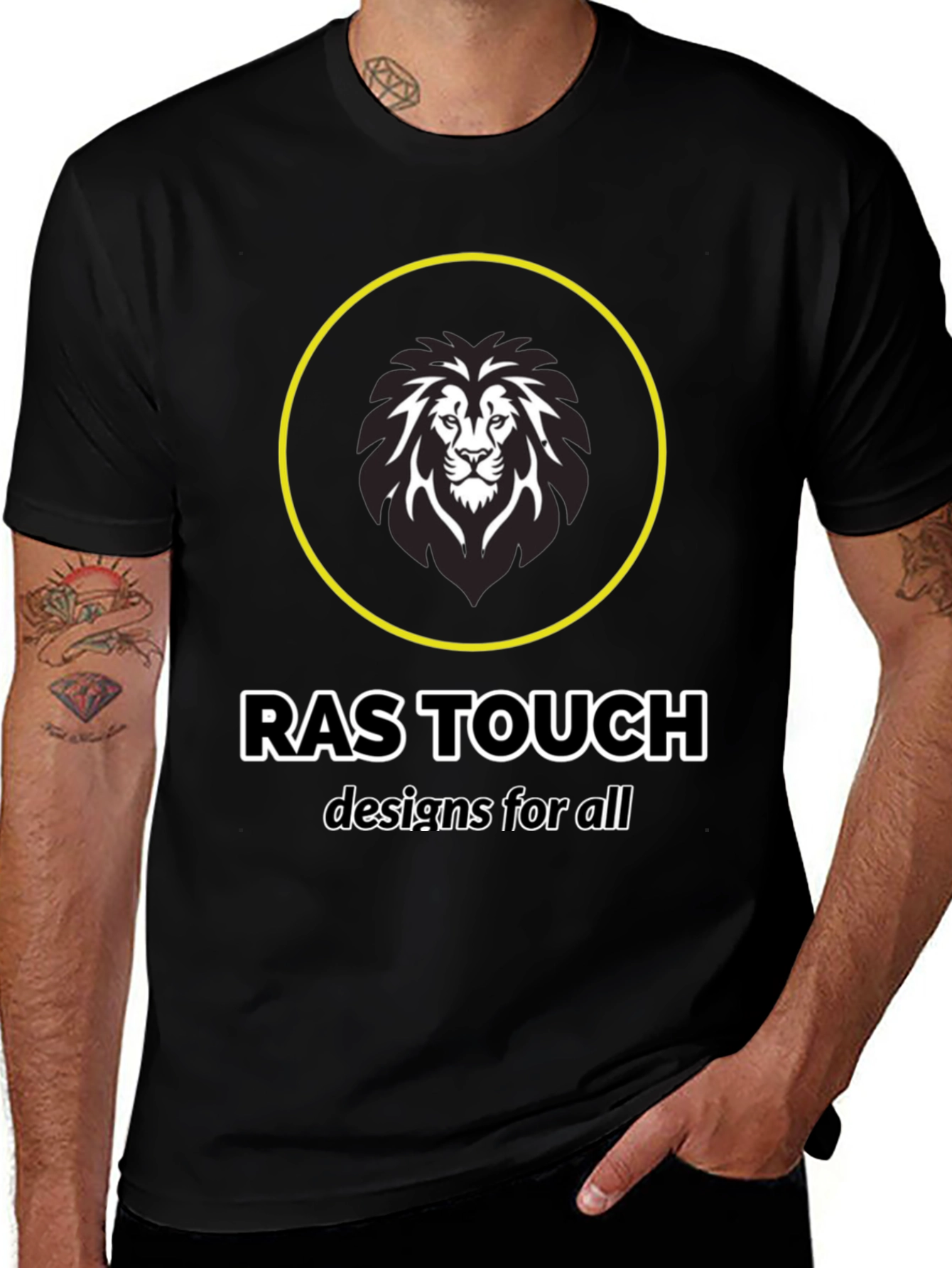 Lion Emblem Tee - Ras Touch Designs