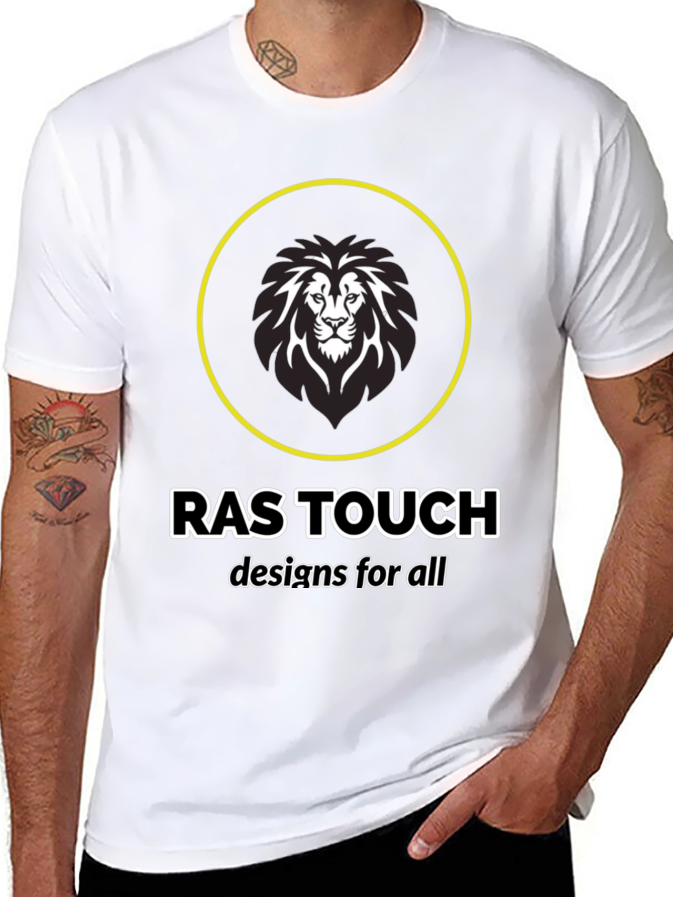 Lion Emblem Tee - Ras Touch Designs