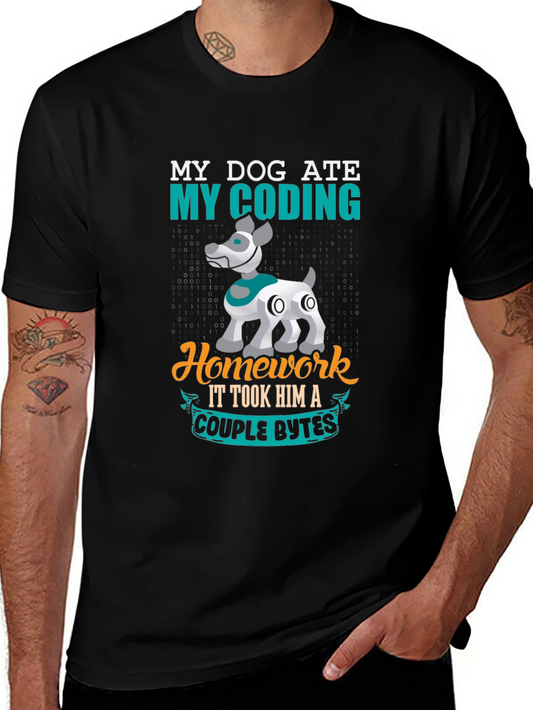 My Dog Ate My Coding Homework T-Shirt