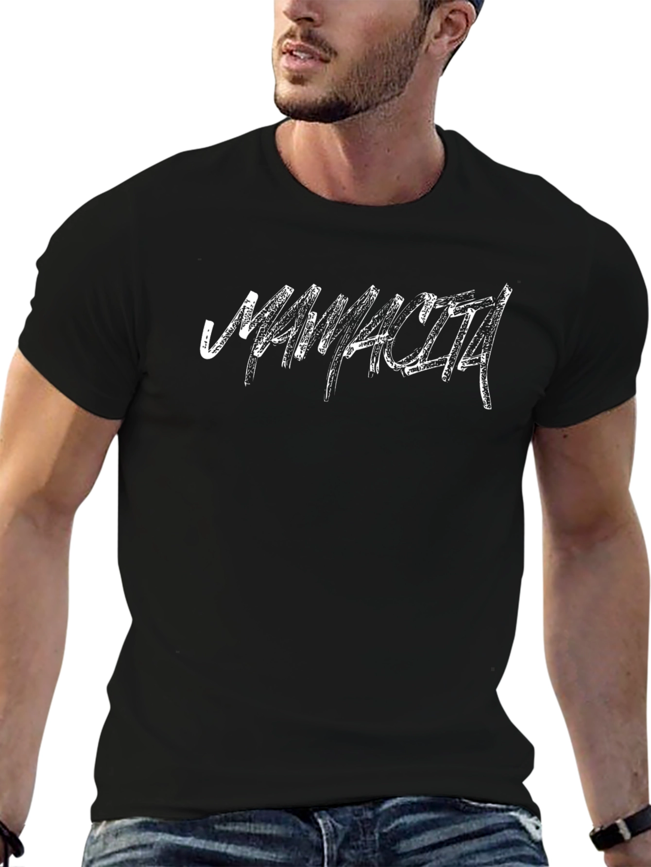 Mans Black Mamacita Graphic T-Shirt