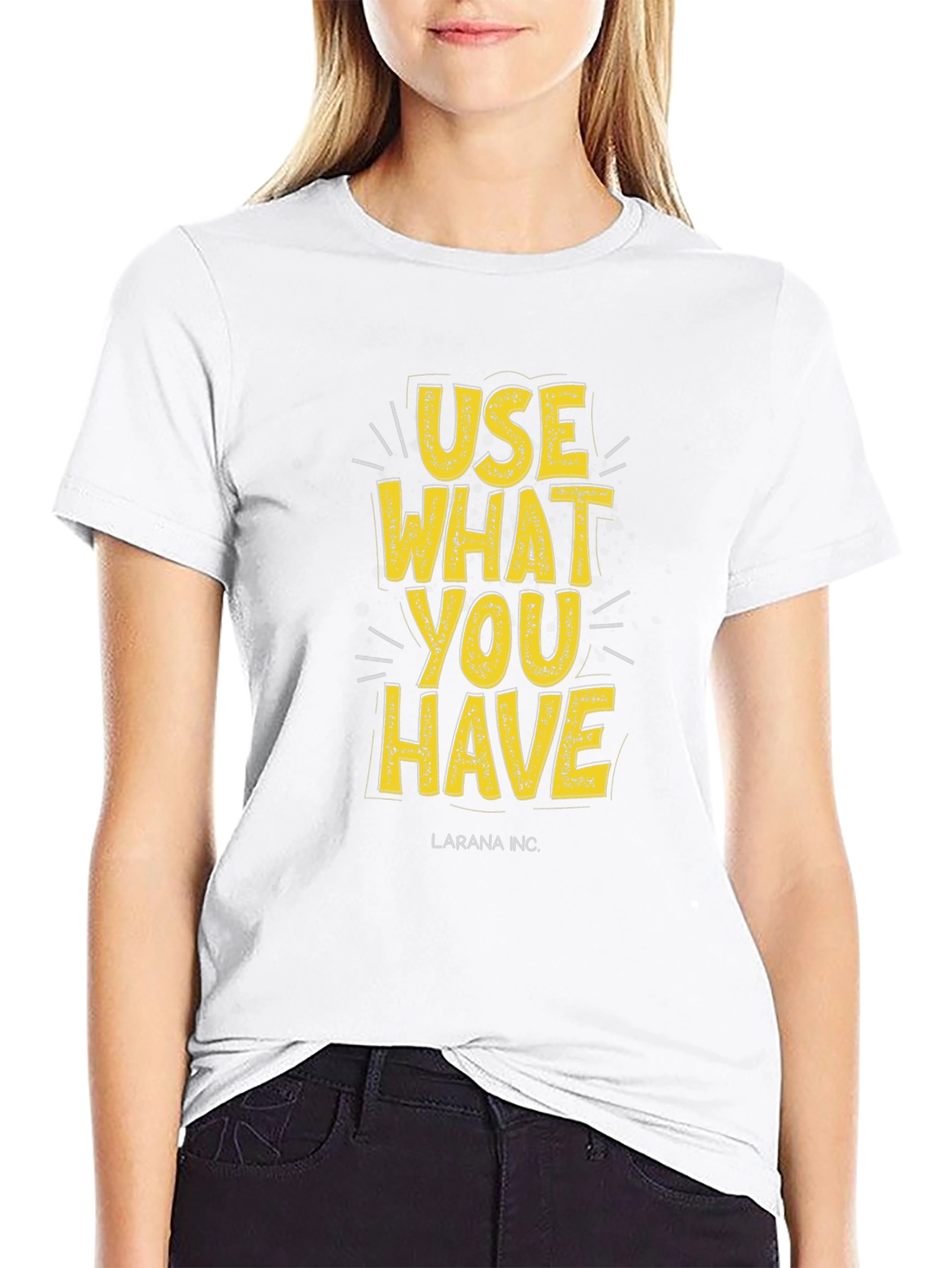 Use What You Have Graphic Tee - Black