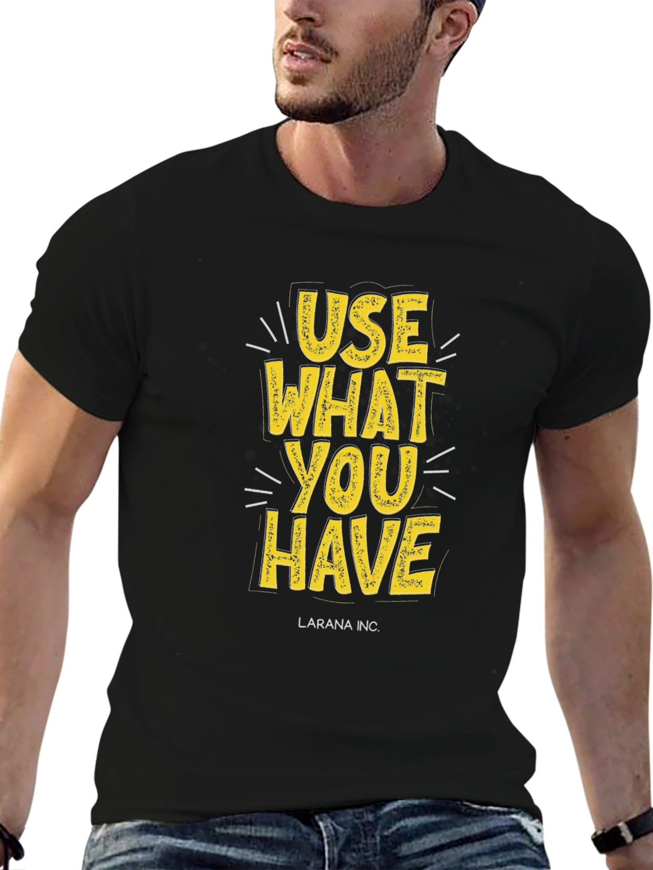 Use What You Have Graphic Tee - Black