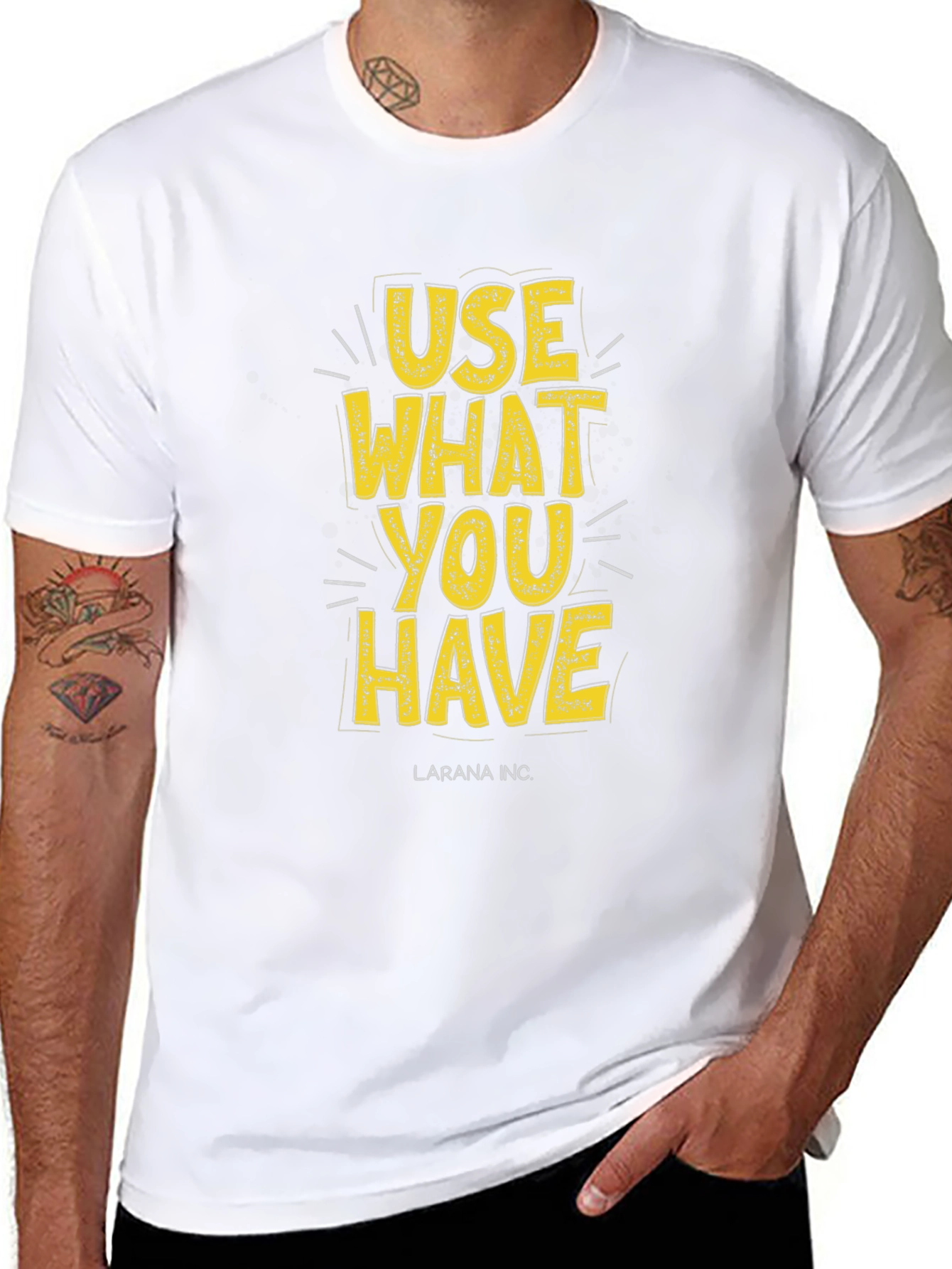 Use What You Have Graphic Tee - Black