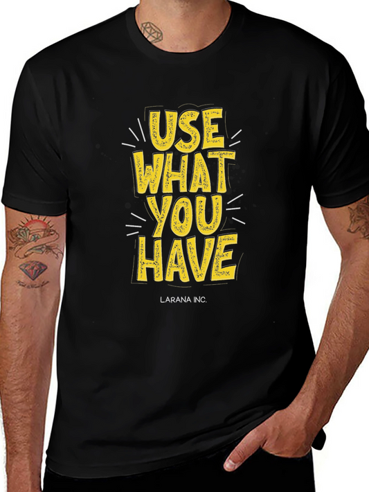 Use What You Have Graphic Tee - Black