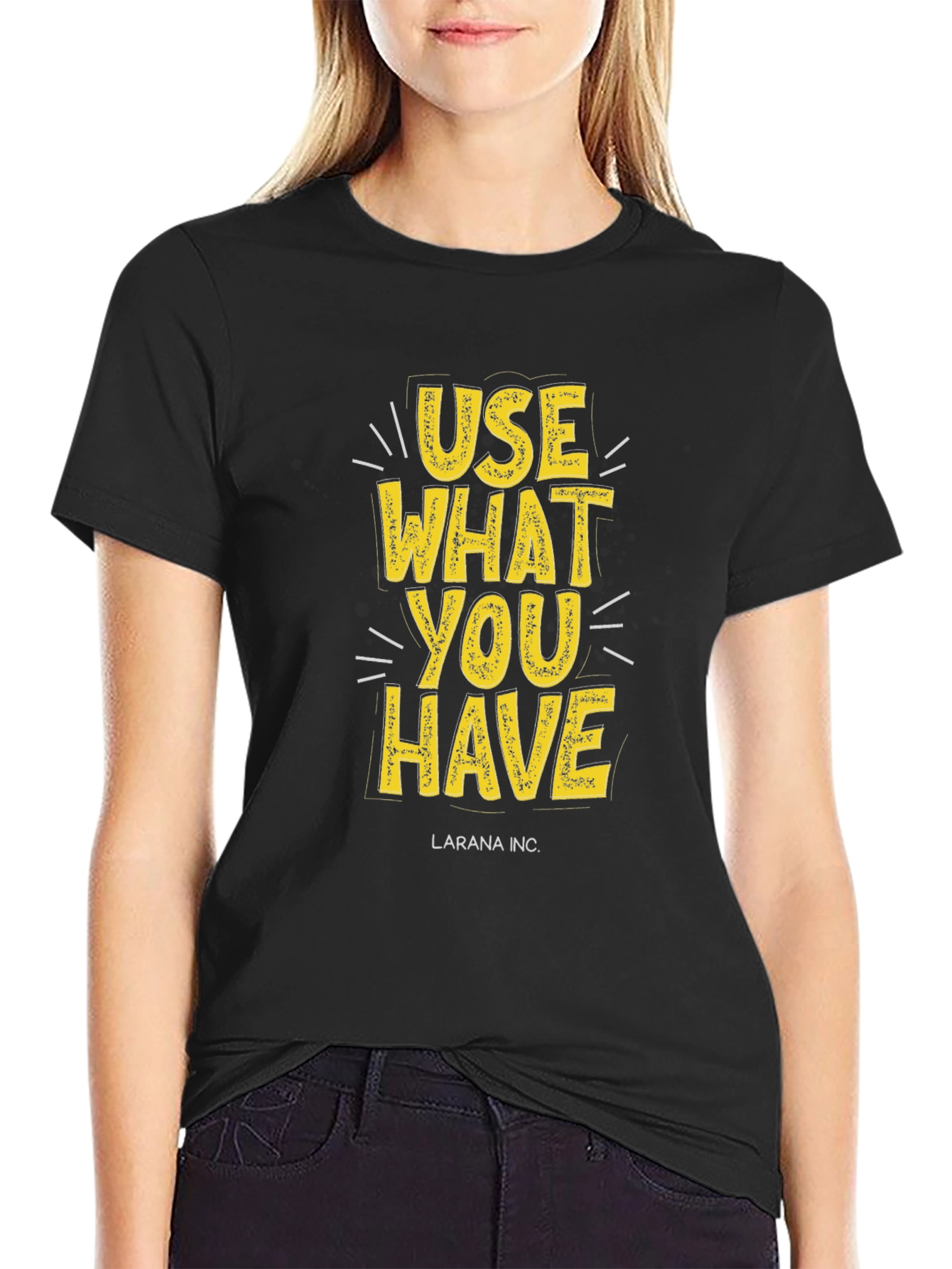 Use What You Have Graphic Tee - Black