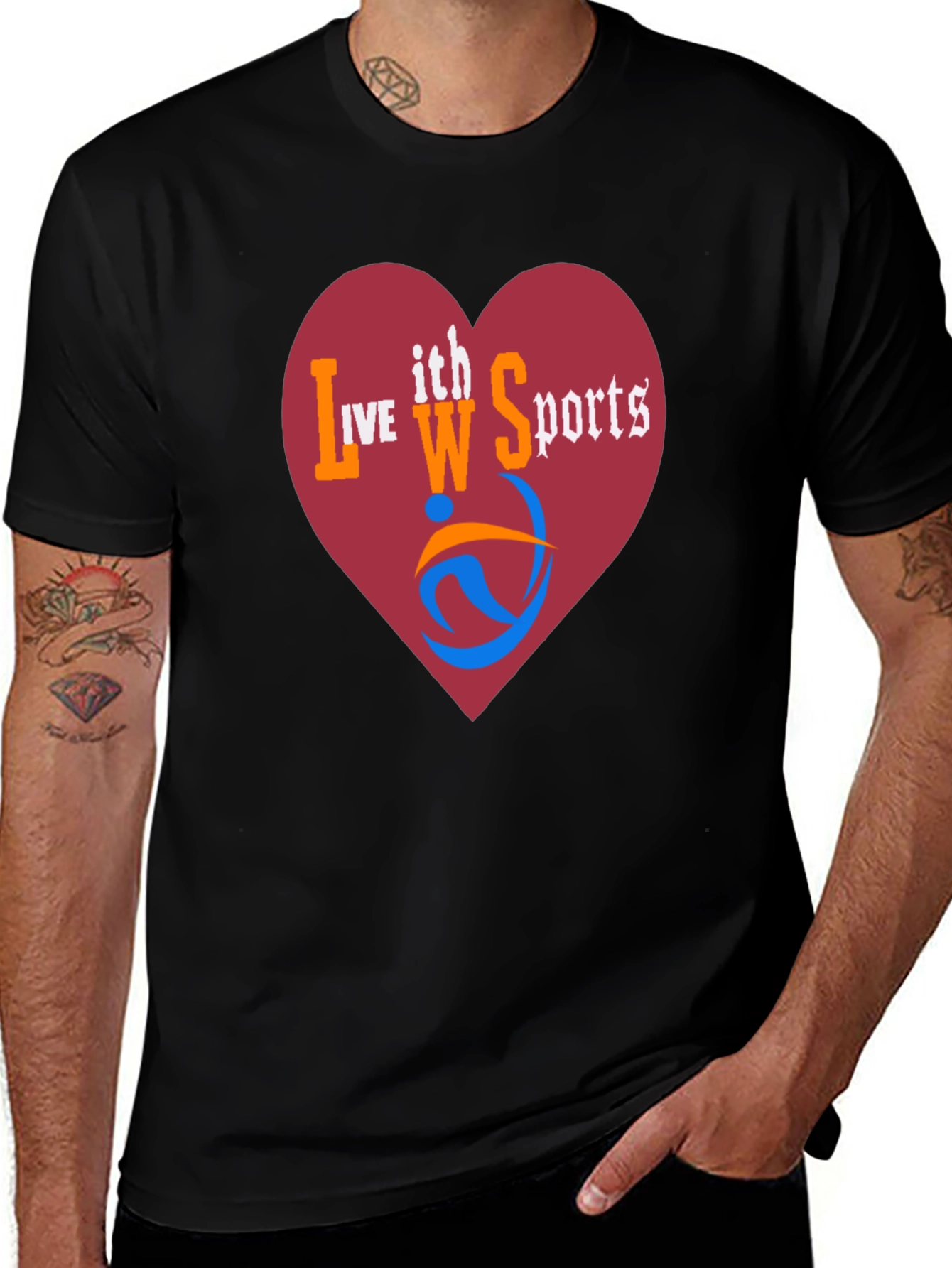 Live With Sports Graphic Print T-Shirt