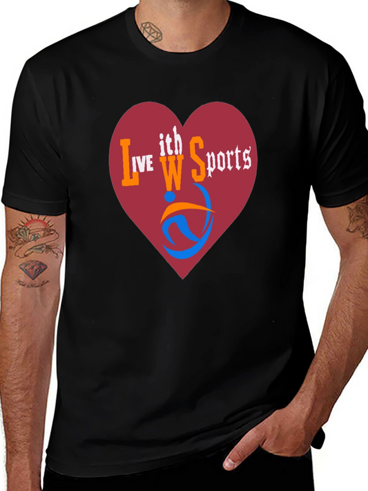 Live With Sports Graphic Print T-Shirt