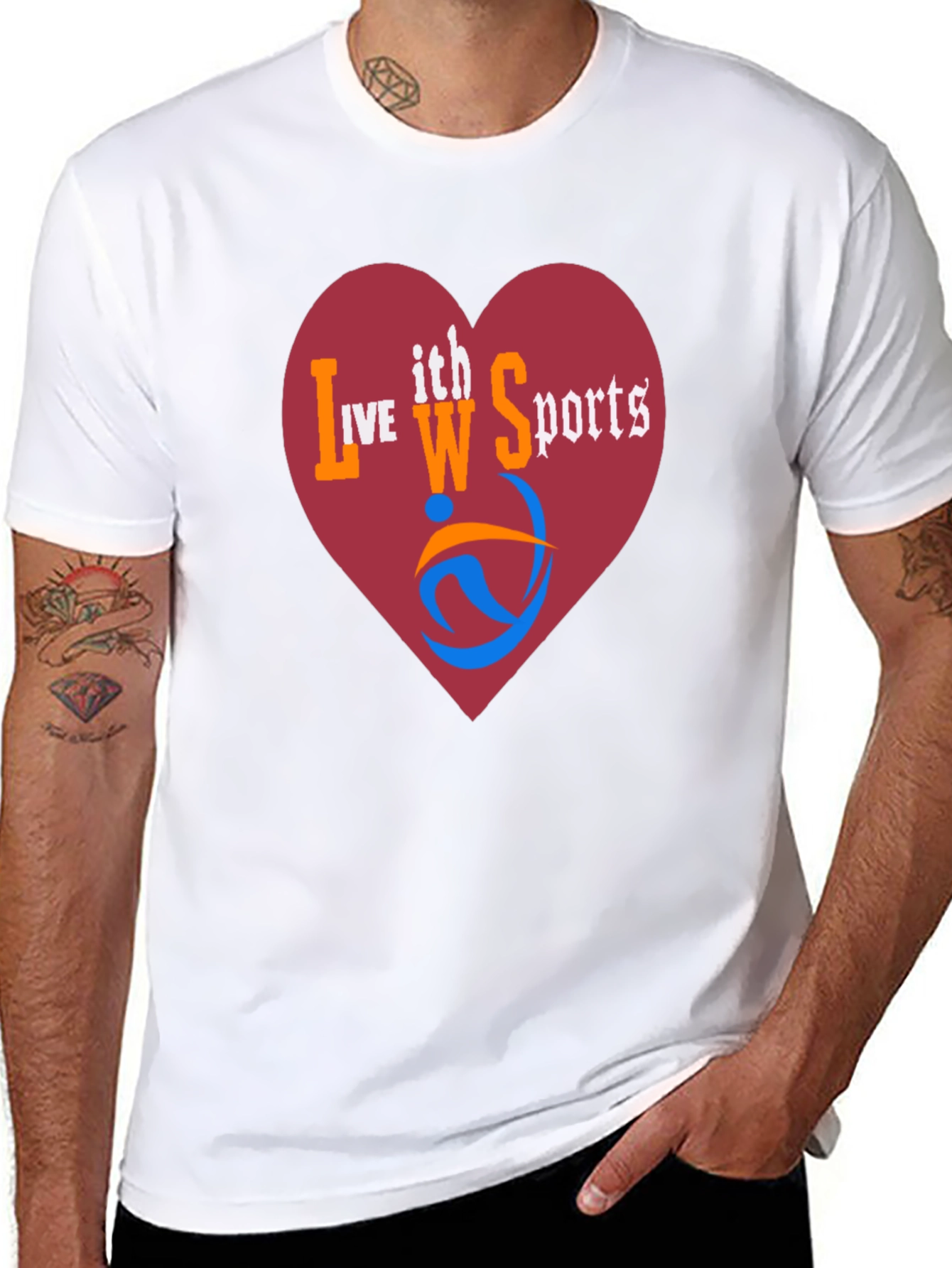 Live With Sports Graphic Print T-Shirt