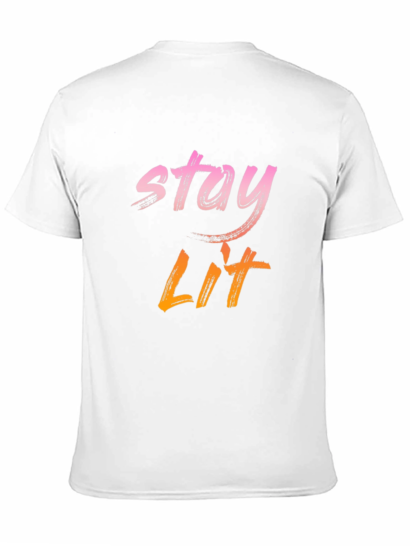 Stay Lit Graphic Print Tee - Casual Black T-Shirt