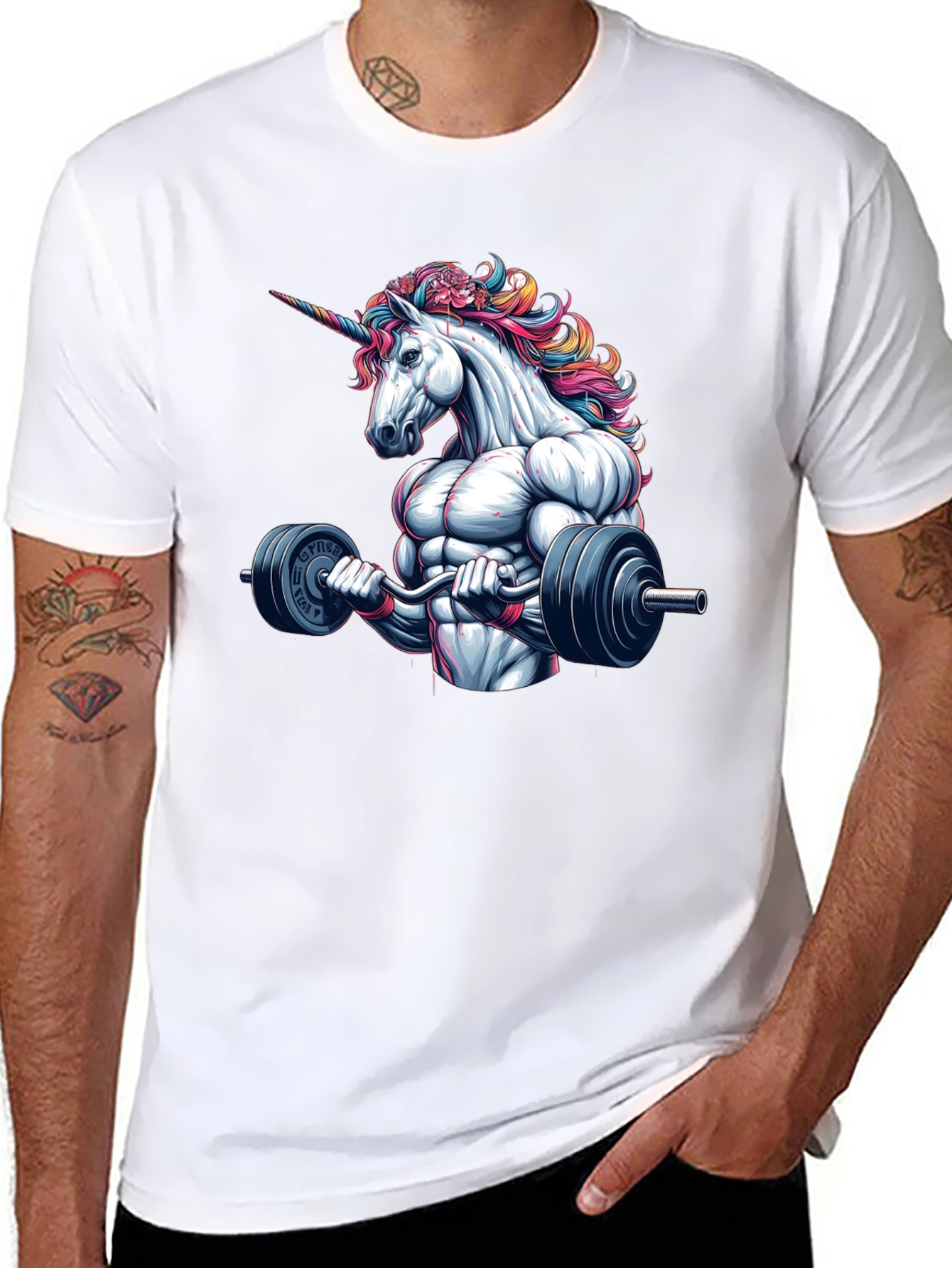 Unicorn Gym Bro T-Shirt