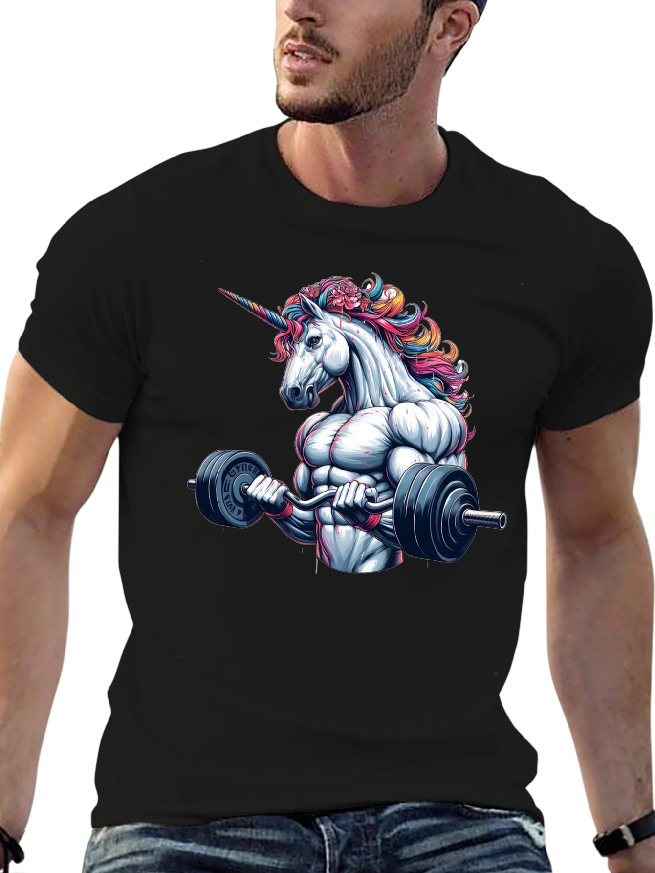 Unicorn Gym Bro T-Shirt