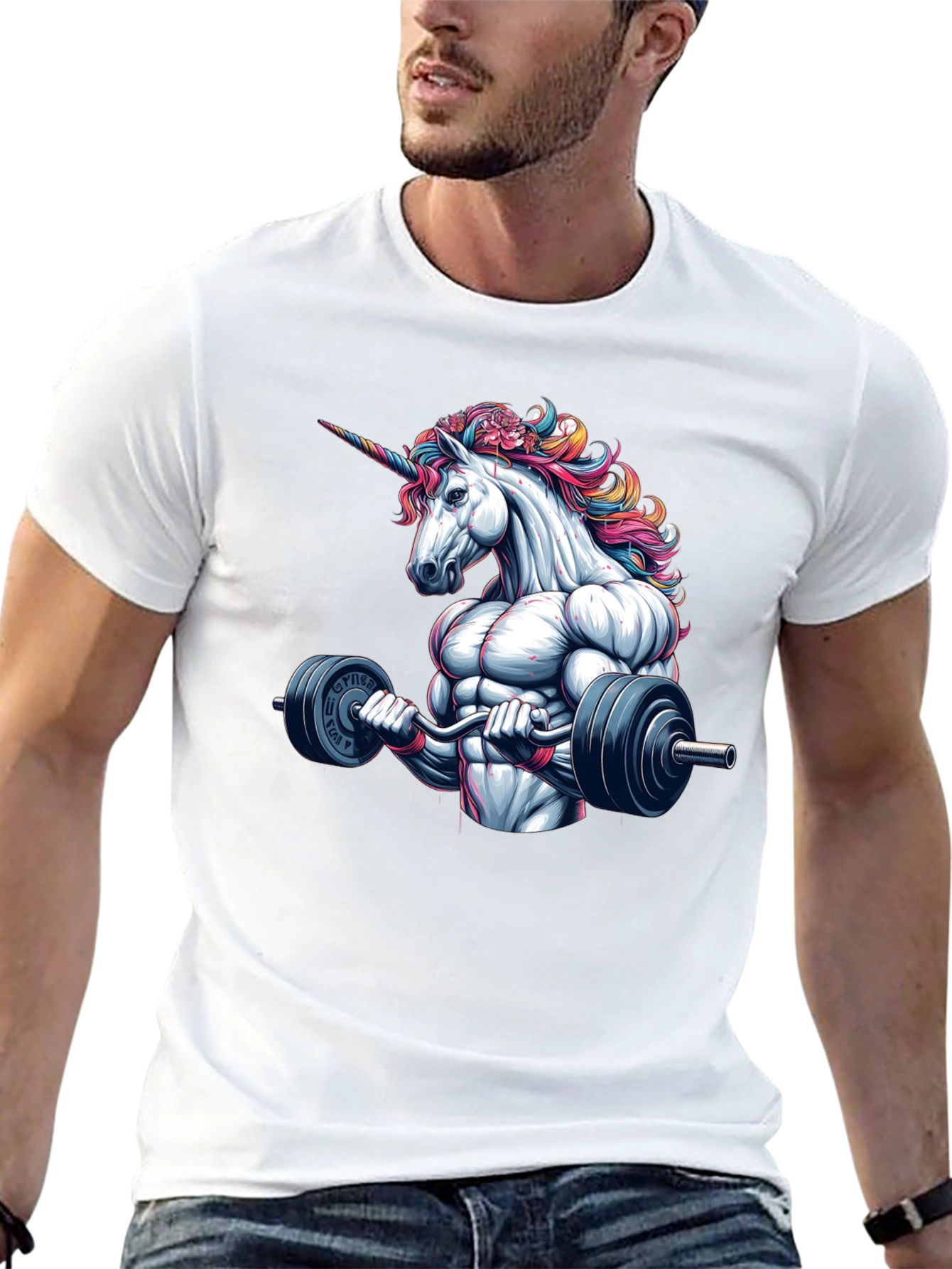 Unicorn Gym Bro T-Shirt