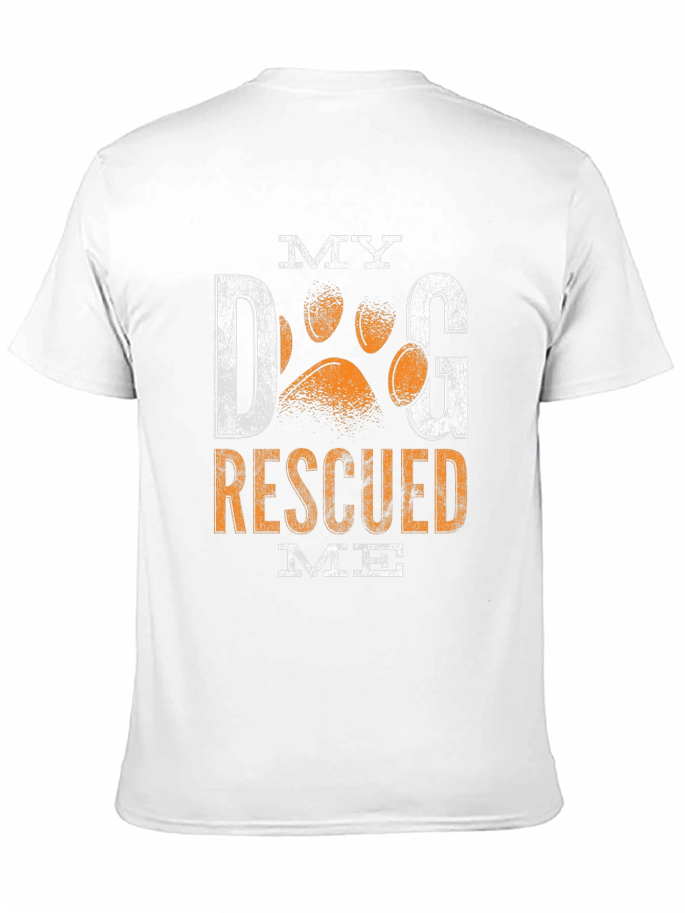 My Dog Rescued Me Black Graphic T-Shirt