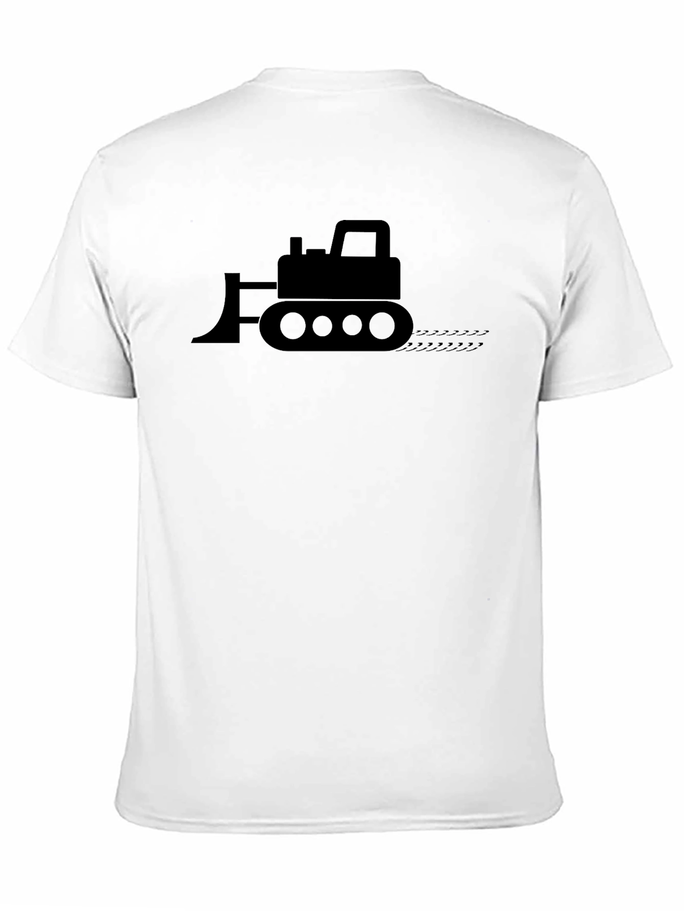 Bulldozer Graphic Tee - Black Cotton T-Shirt