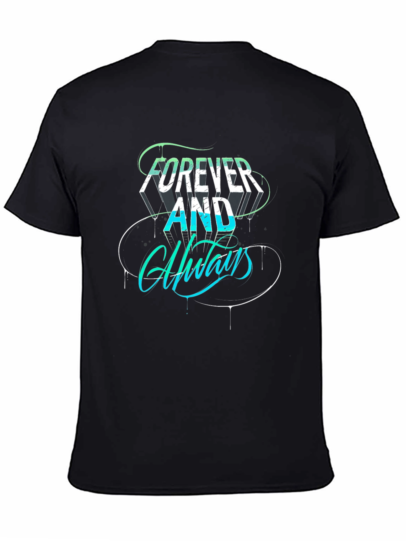 Forever and Always Graphic Tee - Black