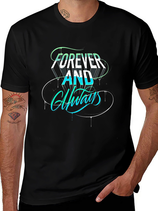 Forever and Always Graphic Tee - Black
