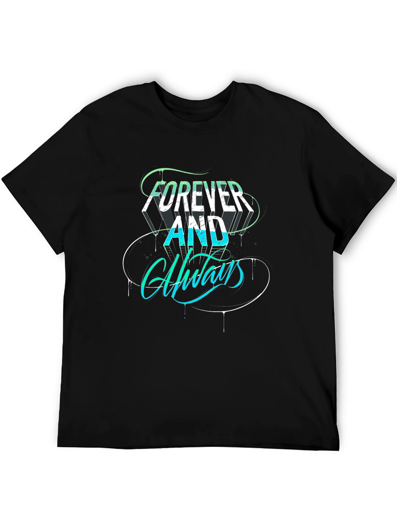 Forever and Always Graphic Tee - Black