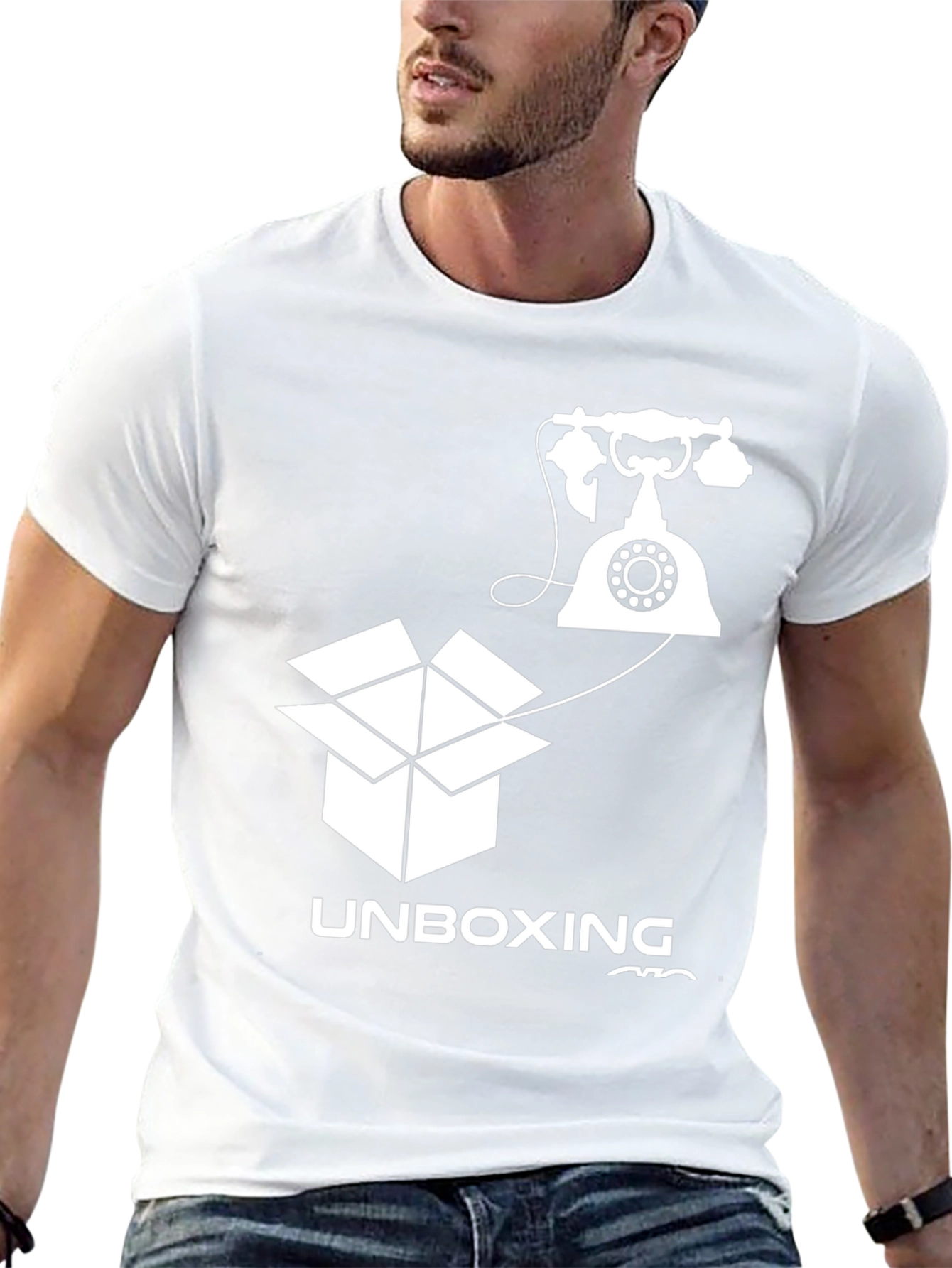 Unboxing Telephone Graphic Tee - Retro Call