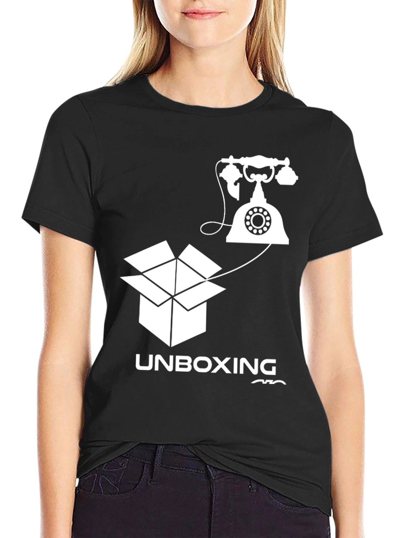 Unboxing Telephone Graphic Tee - Retro Call