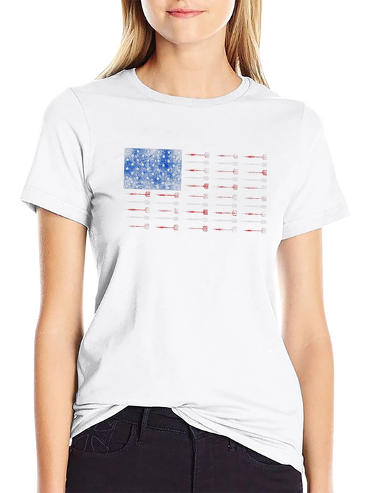 American Flag Guns T-Shirt - Patriotic Design
