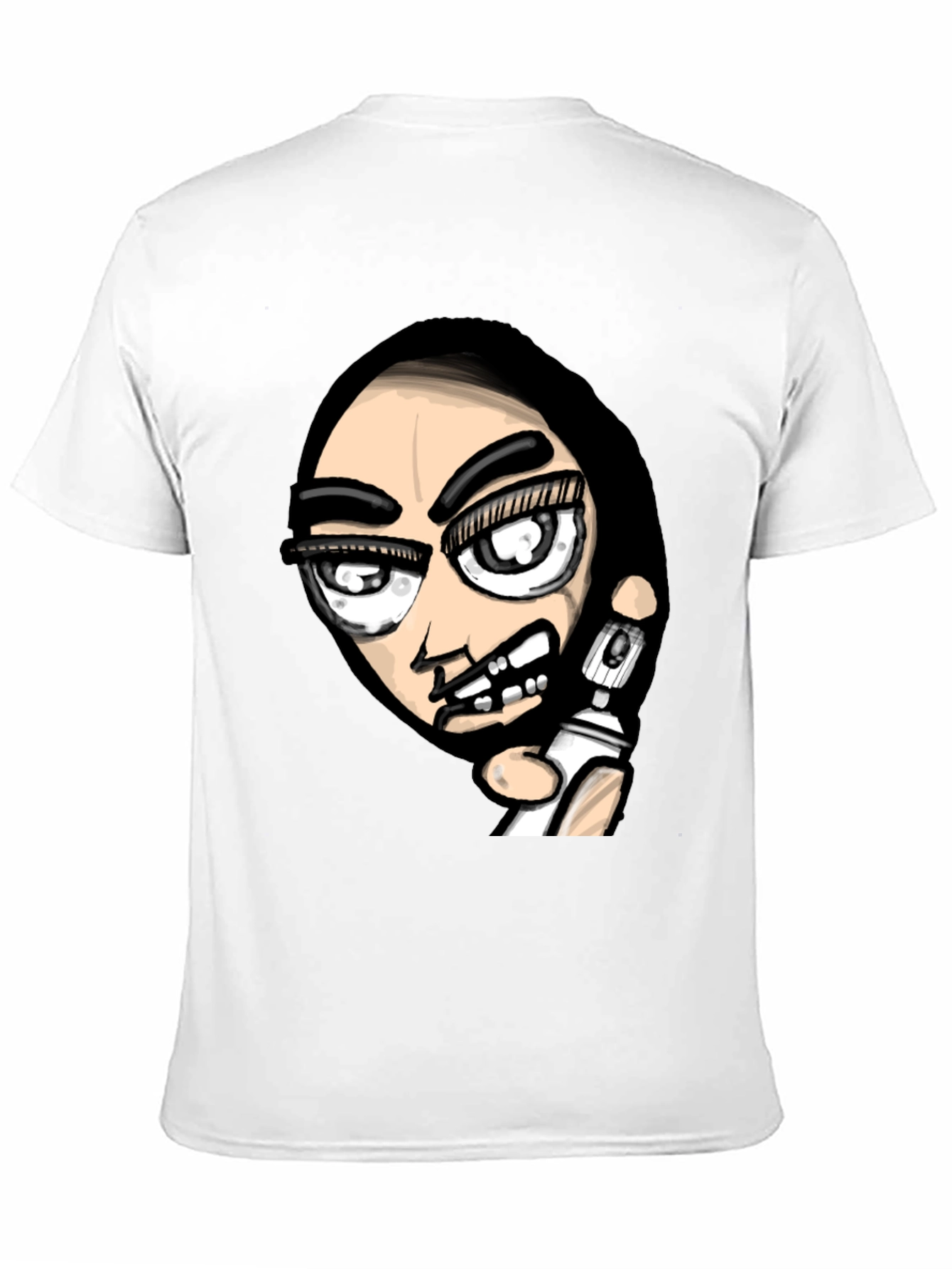 Edgy Graffiti Artist Graphic Black T-Shirt