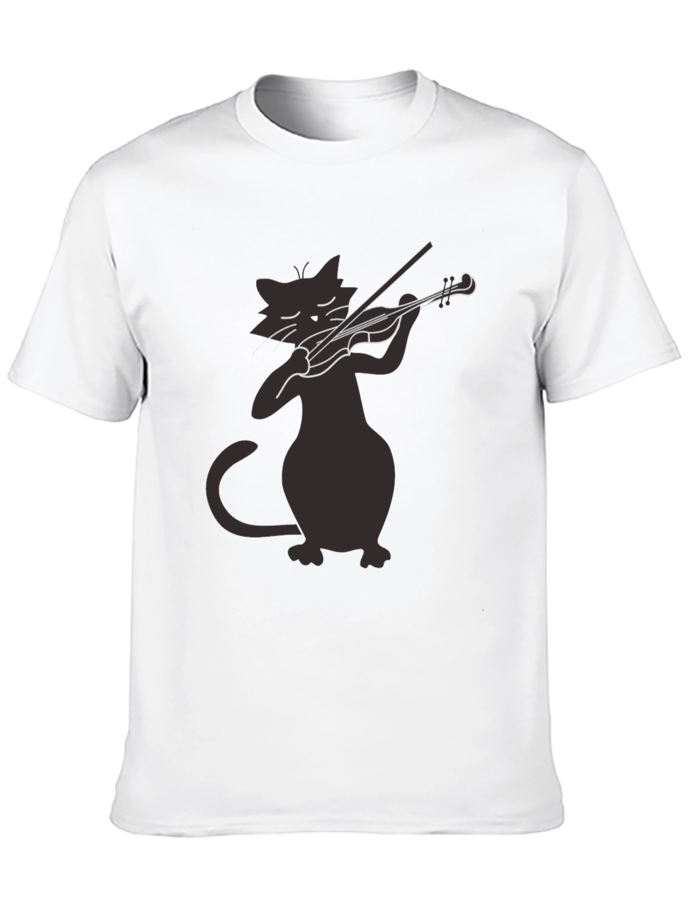 Cat Violinist T-Shirt - Unique Music Lover Tee