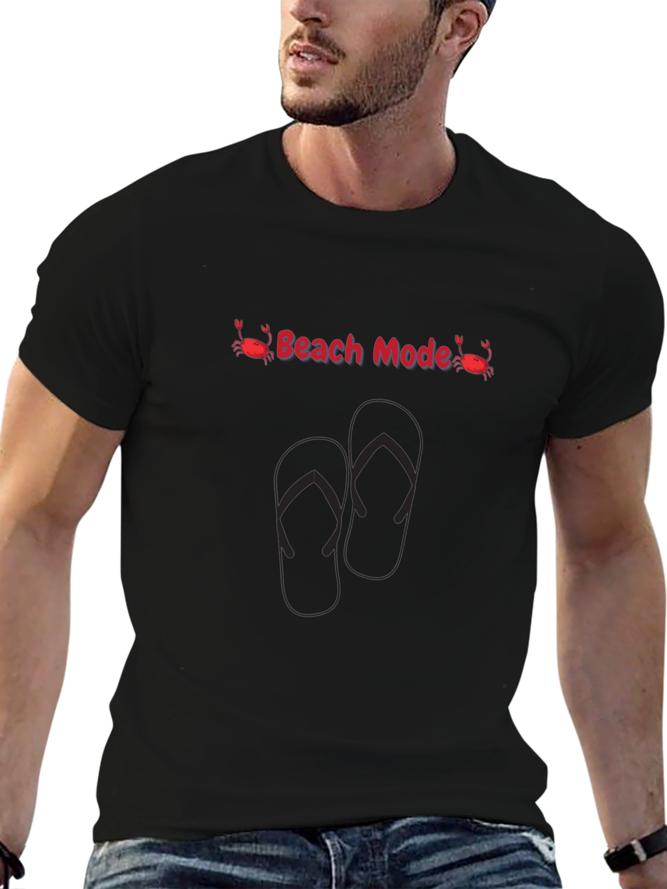 Beach Mode Graphic T-Shirt