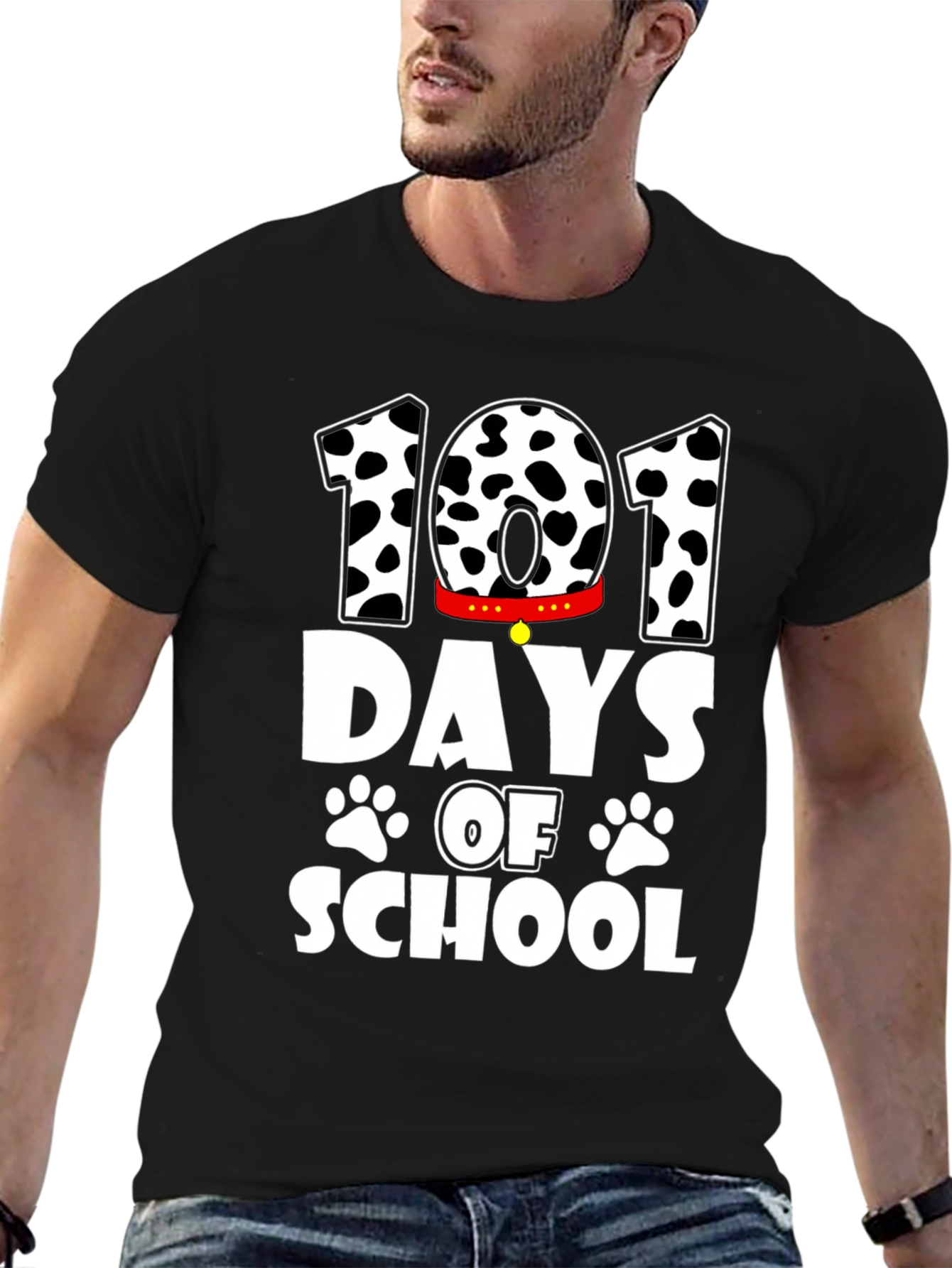 101 Days of School T-Shirt - Dalmatian Dog Design