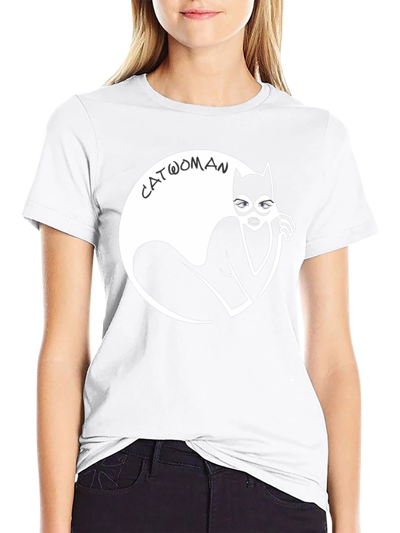 Catwoman Graphic T-Shirt - Black