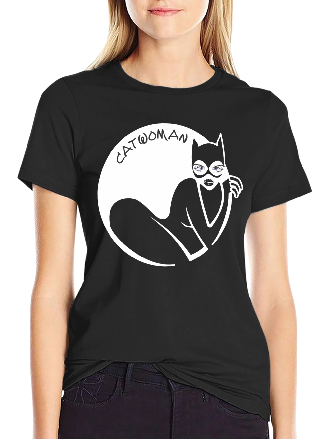 Catwoman Graphic T-Shirt - Black