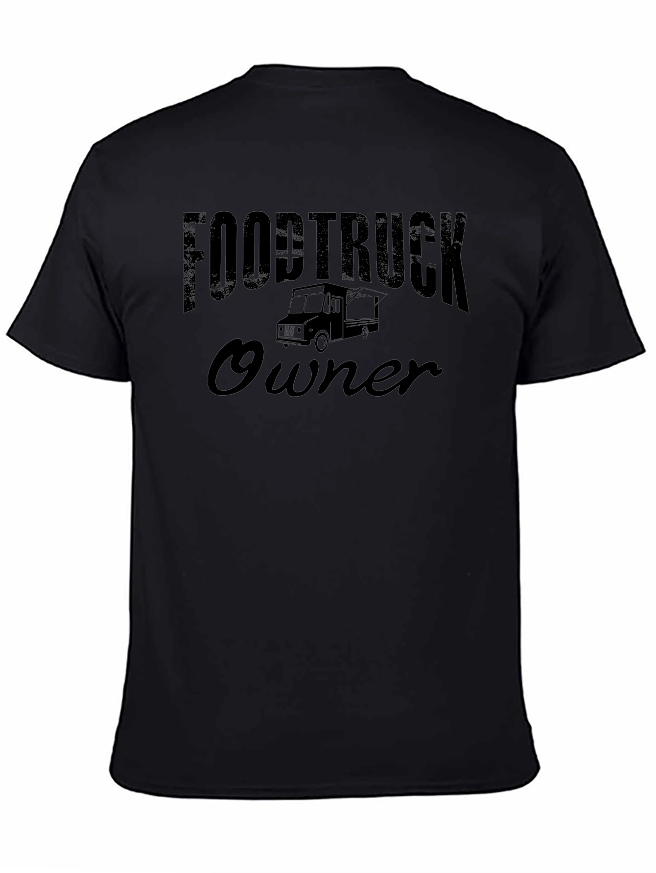 Food Truck Owner Graphic Tee - Black