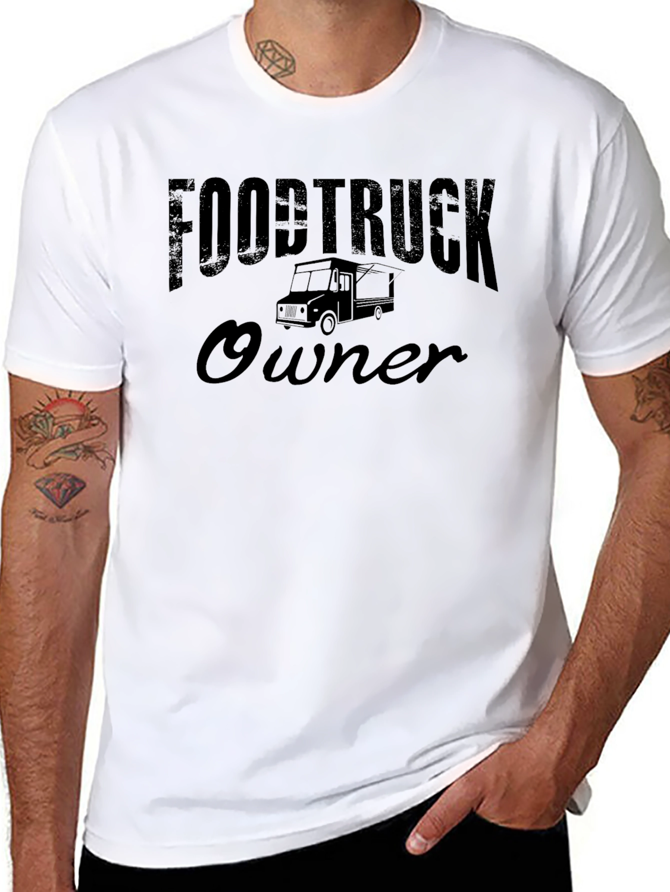 Food Truck Owner Graphic Tee - Black