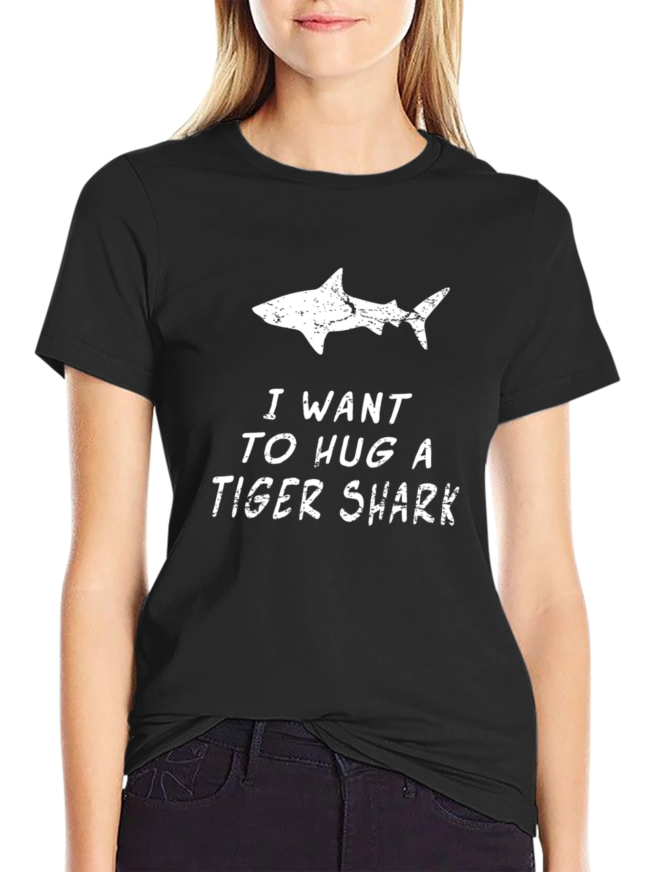 I Want to Hug a Tiger Shark Graphic Tee