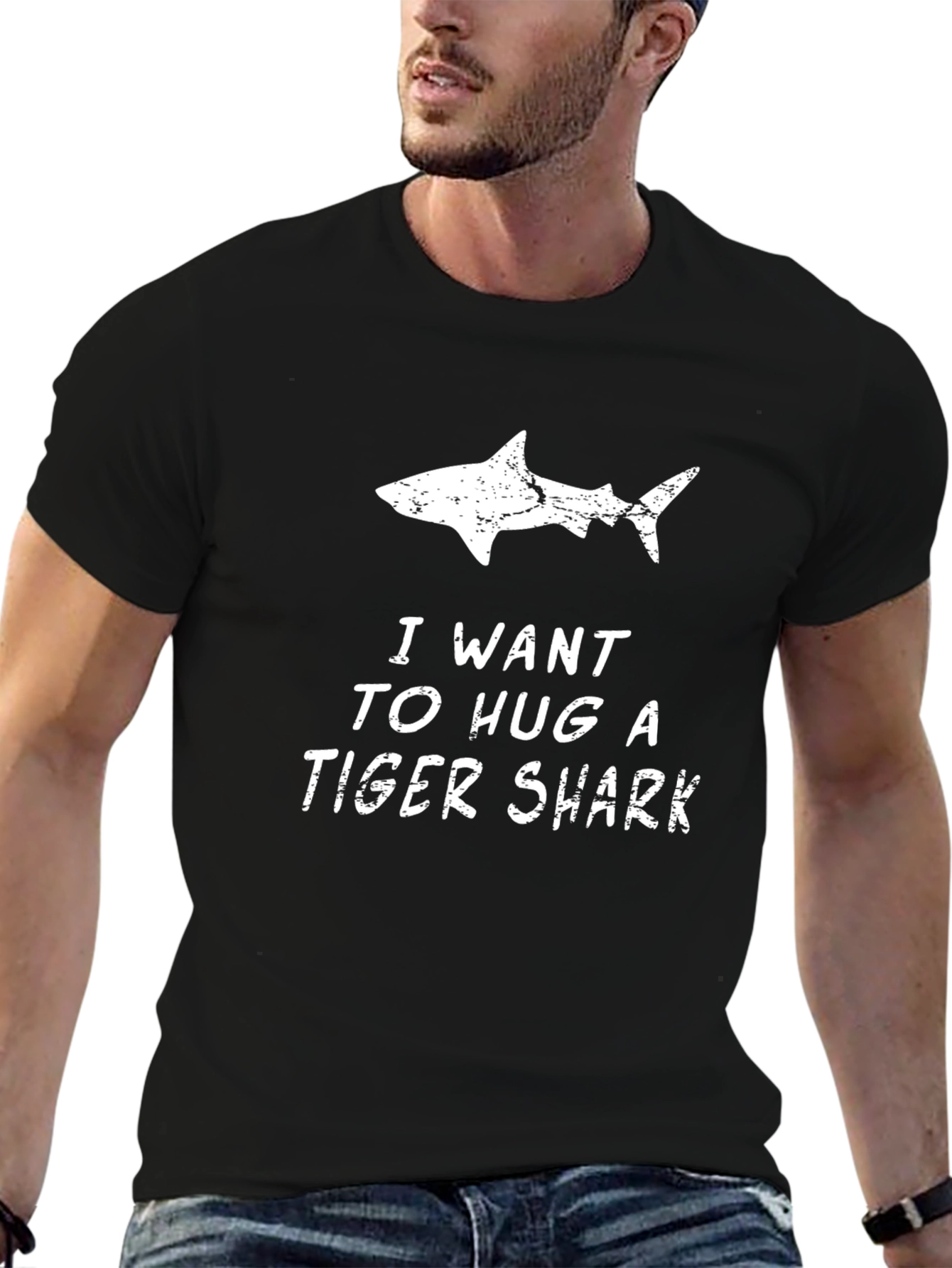 I Want to Hug a Tiger Shark Graphic Tee