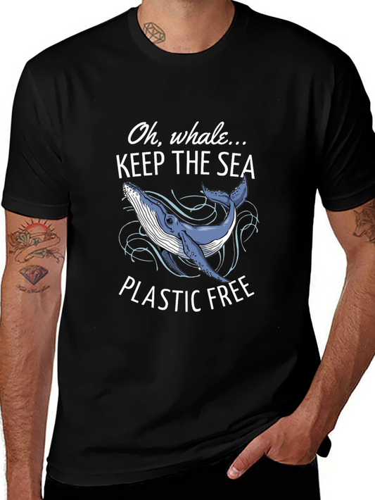 Keep The Sea Plastic Free Whale T-Shirt