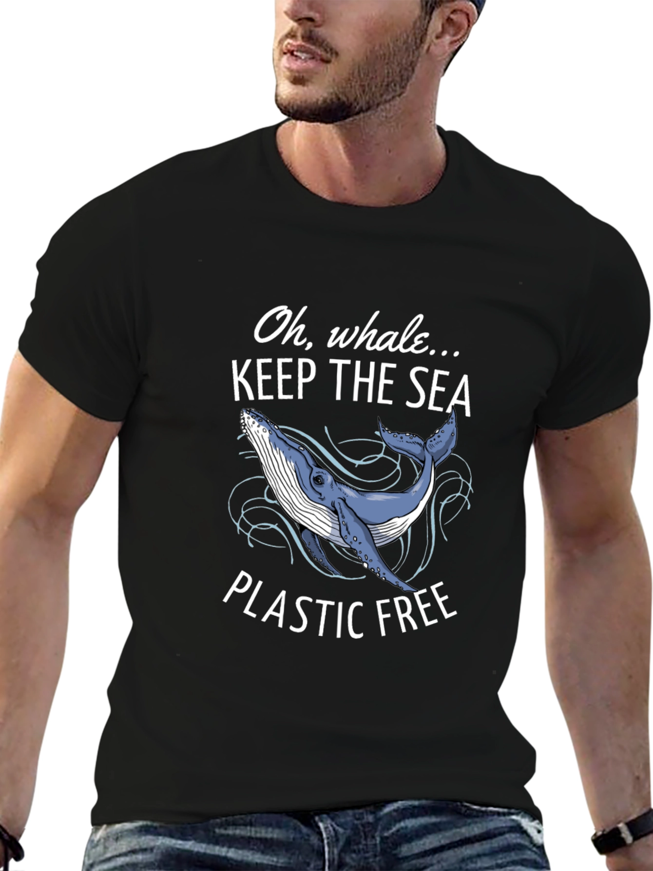 Keep The Sea Plastic Free Whale T-Shirt