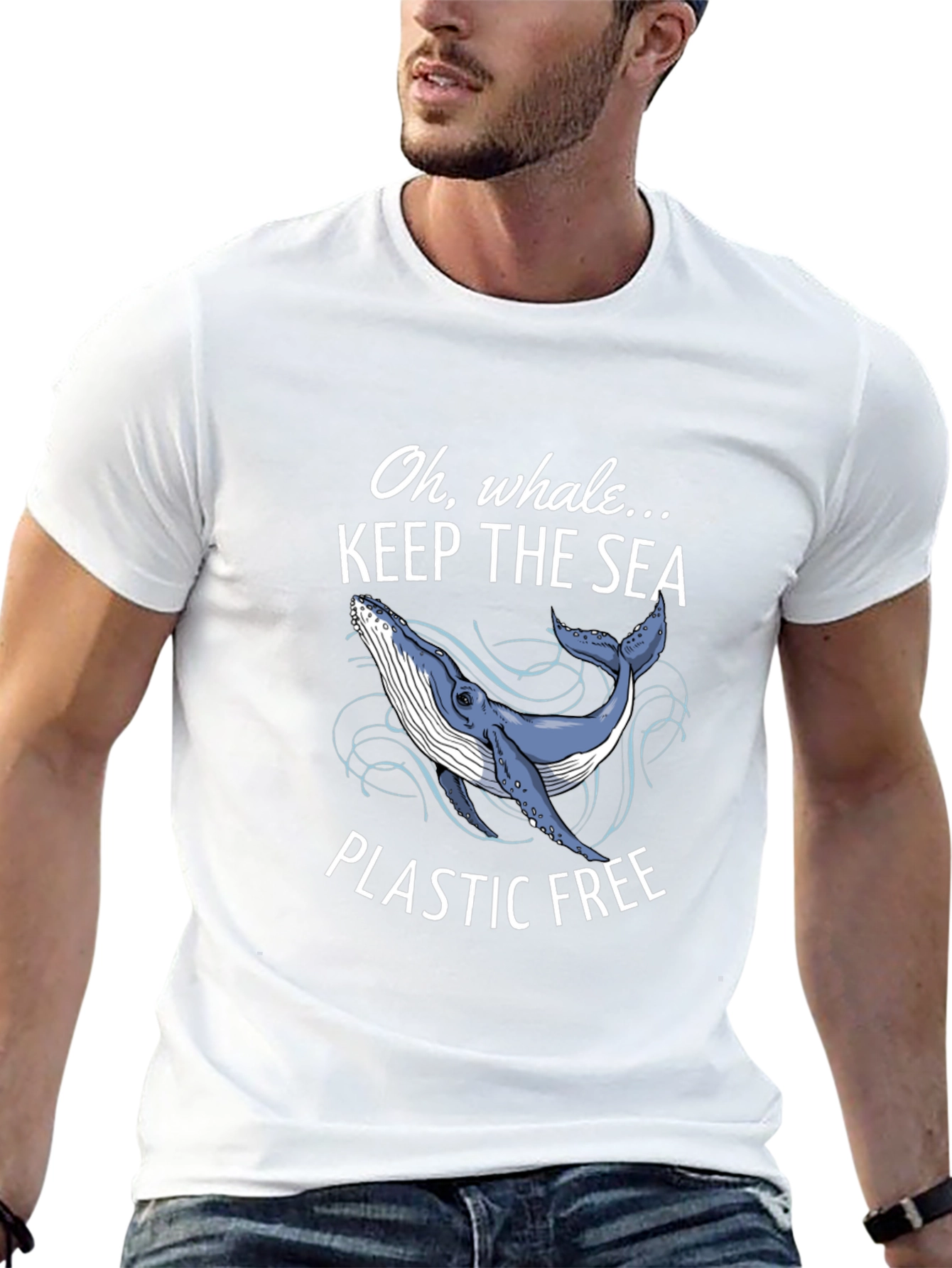Keep The Sea Plastic Free Whale T-Shirt