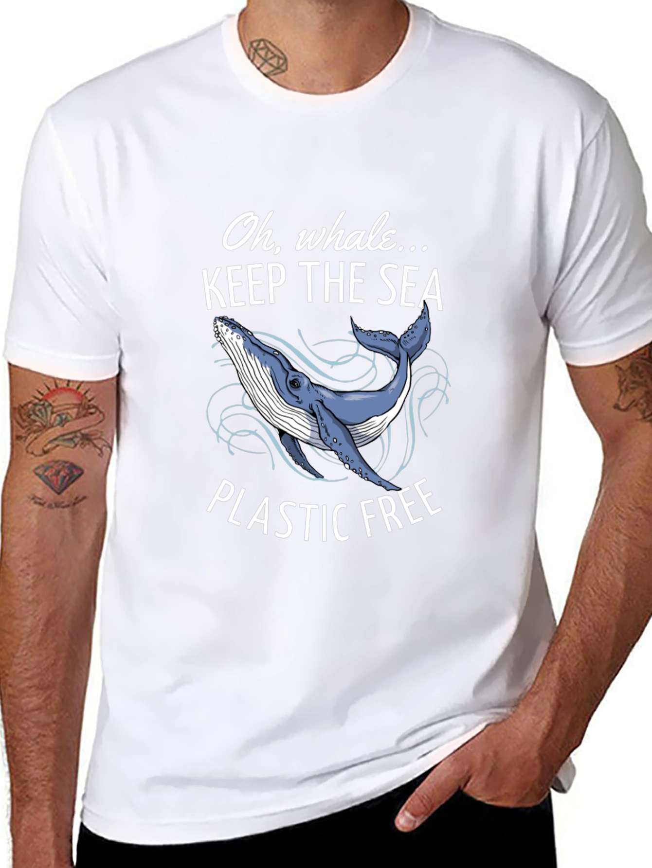 Keep The Sea Plastic Free Whale T-Shirt
