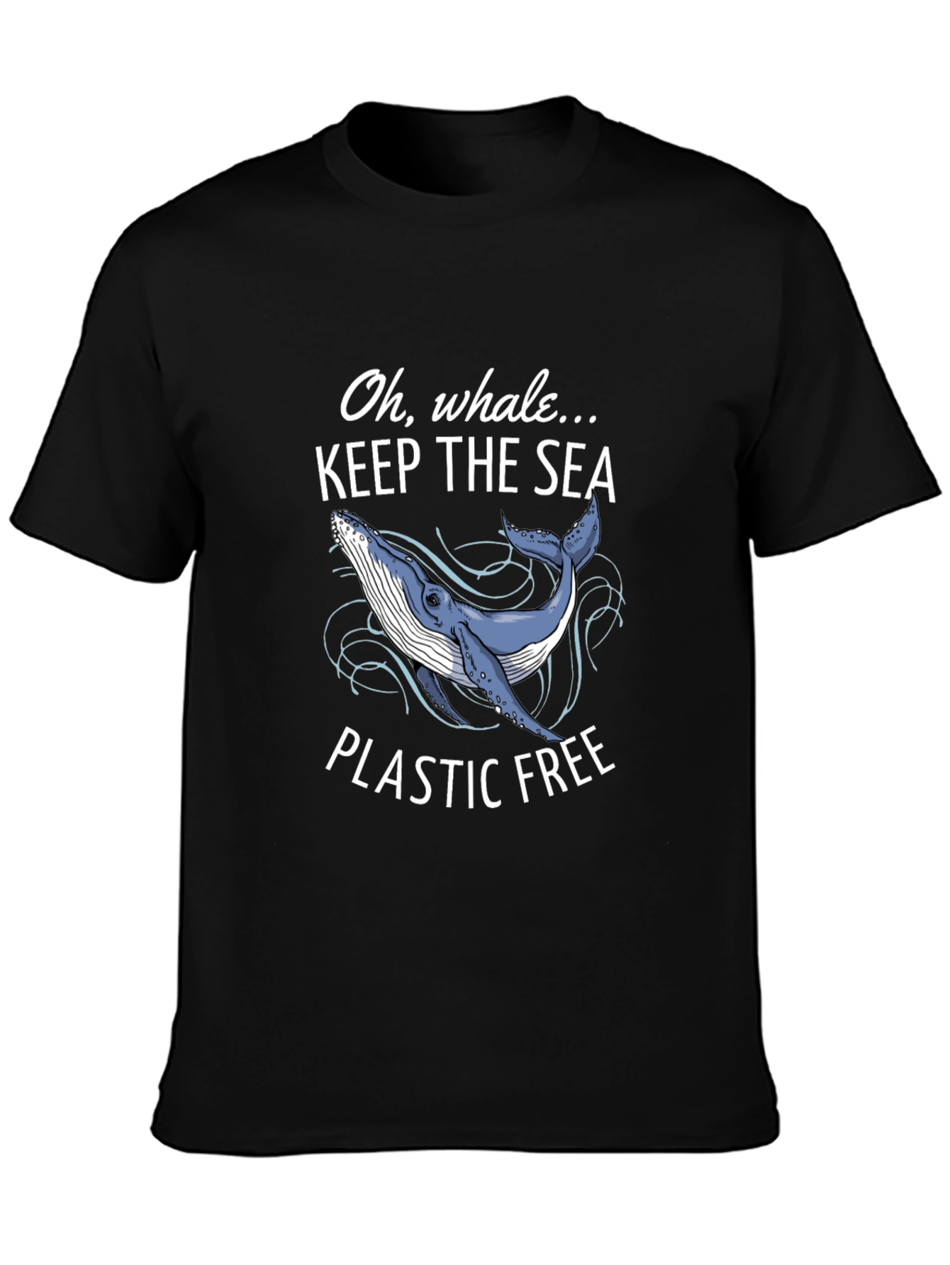 Keep The Sea Plastic Free Whale T-Shirt