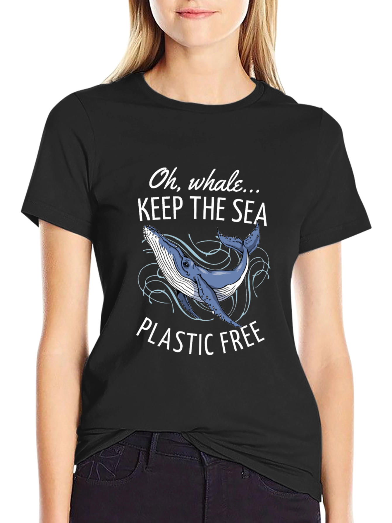 Keep The Sea Plastic Free Whale T-Shirt