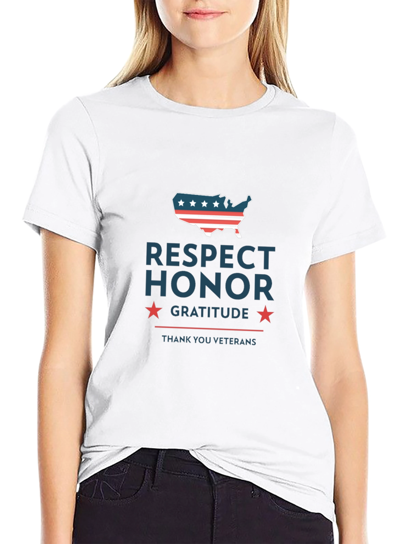 Respect Honor Gratitude Veterans T-Shirt
