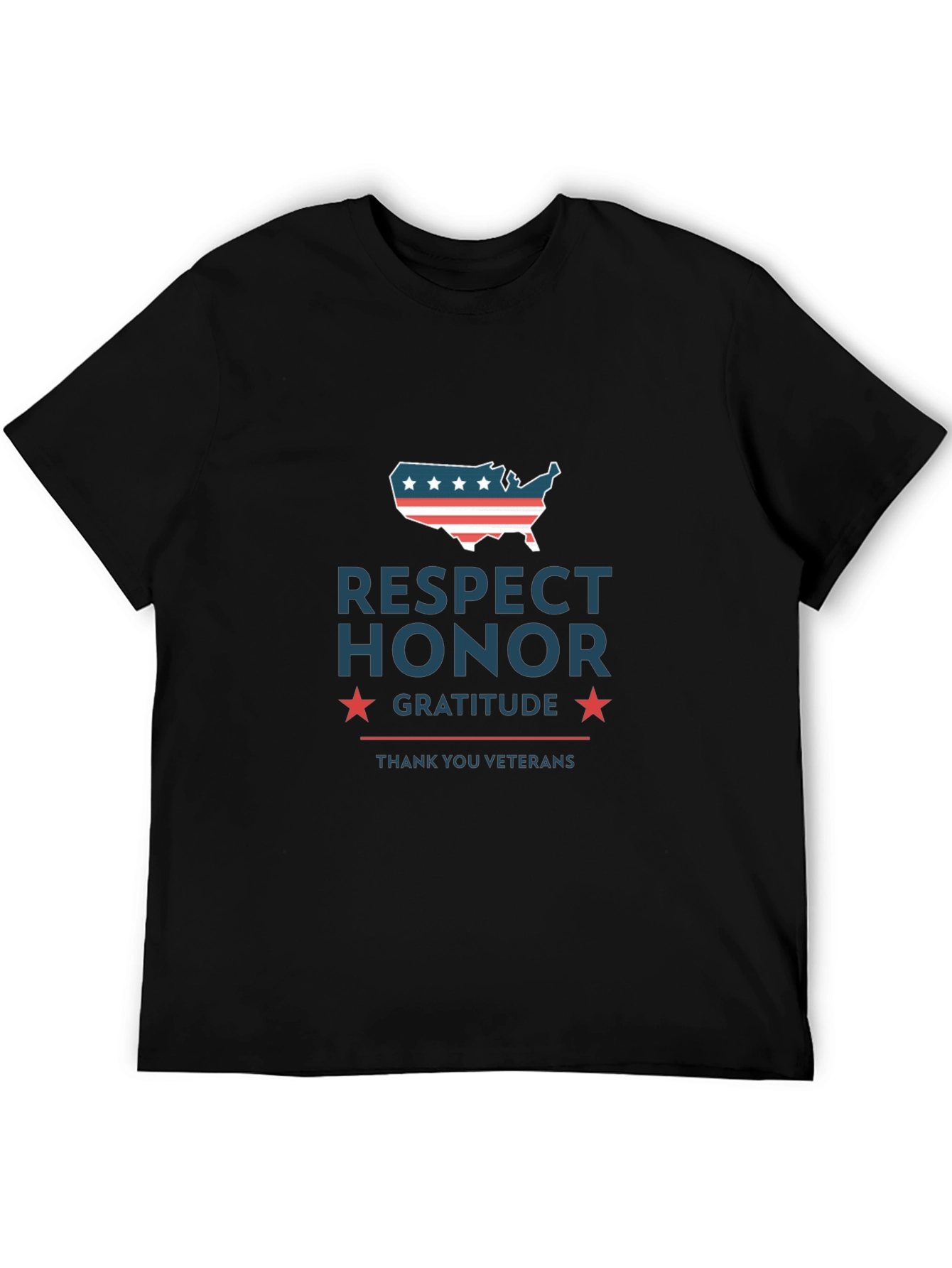 Respect Honor Gratitude Veterans T-Shirt