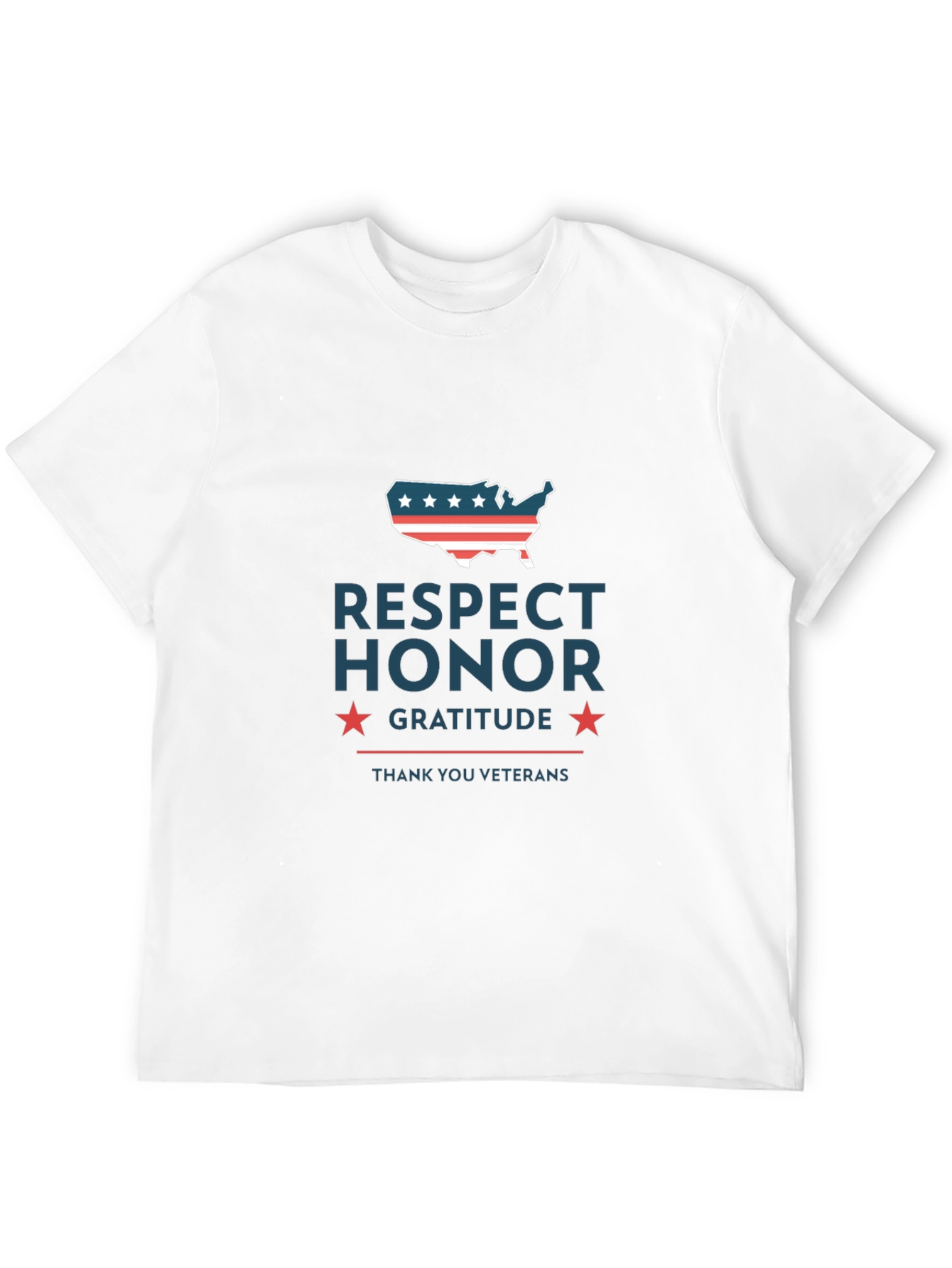 Respect Honor Gratitude Veterans T-Shirt