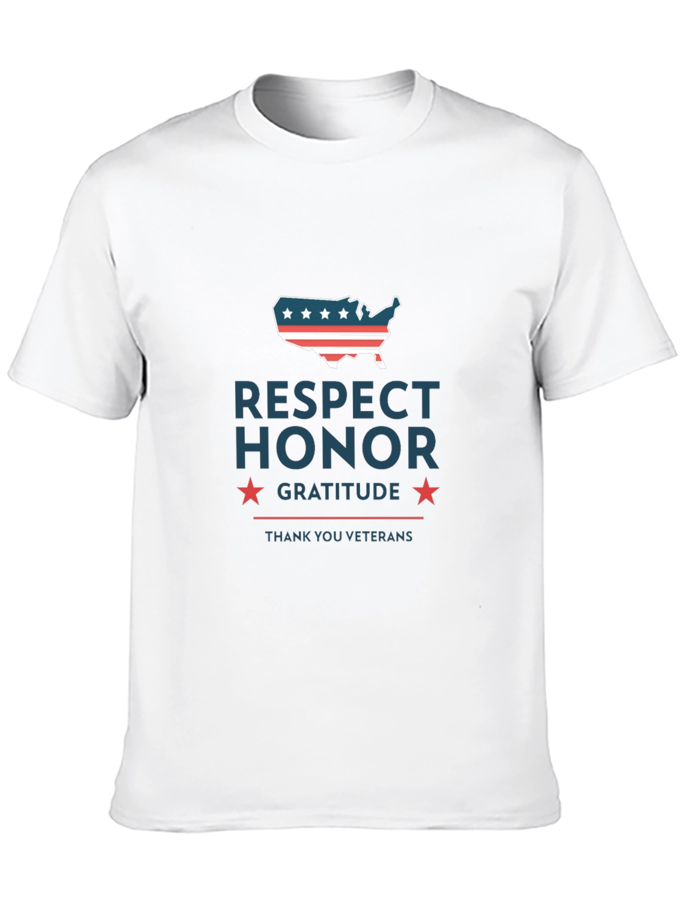 Respect Honor Gratitude Veterans T-Shirt
