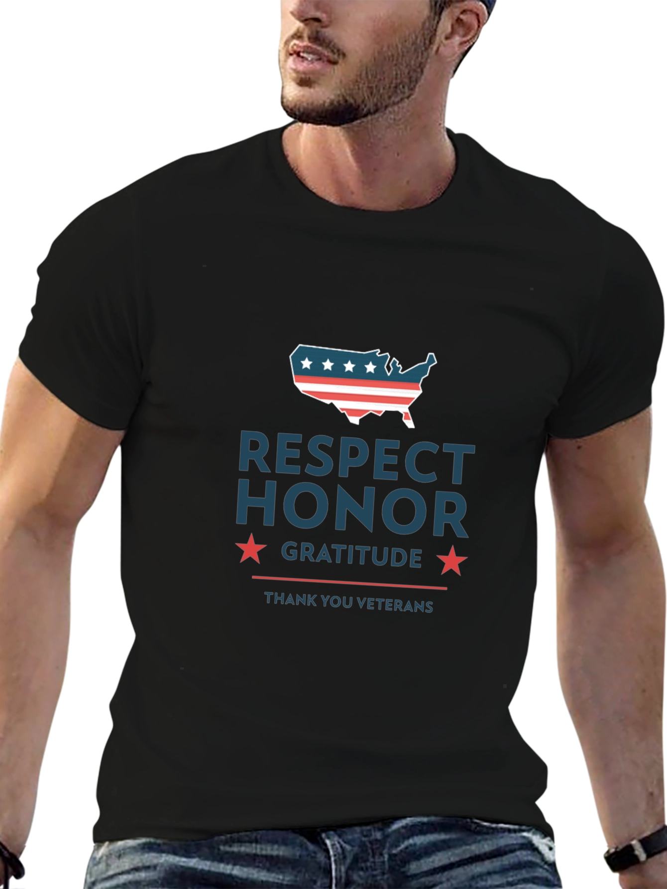 Respect Honor Gratitude Veterans T-Shirt