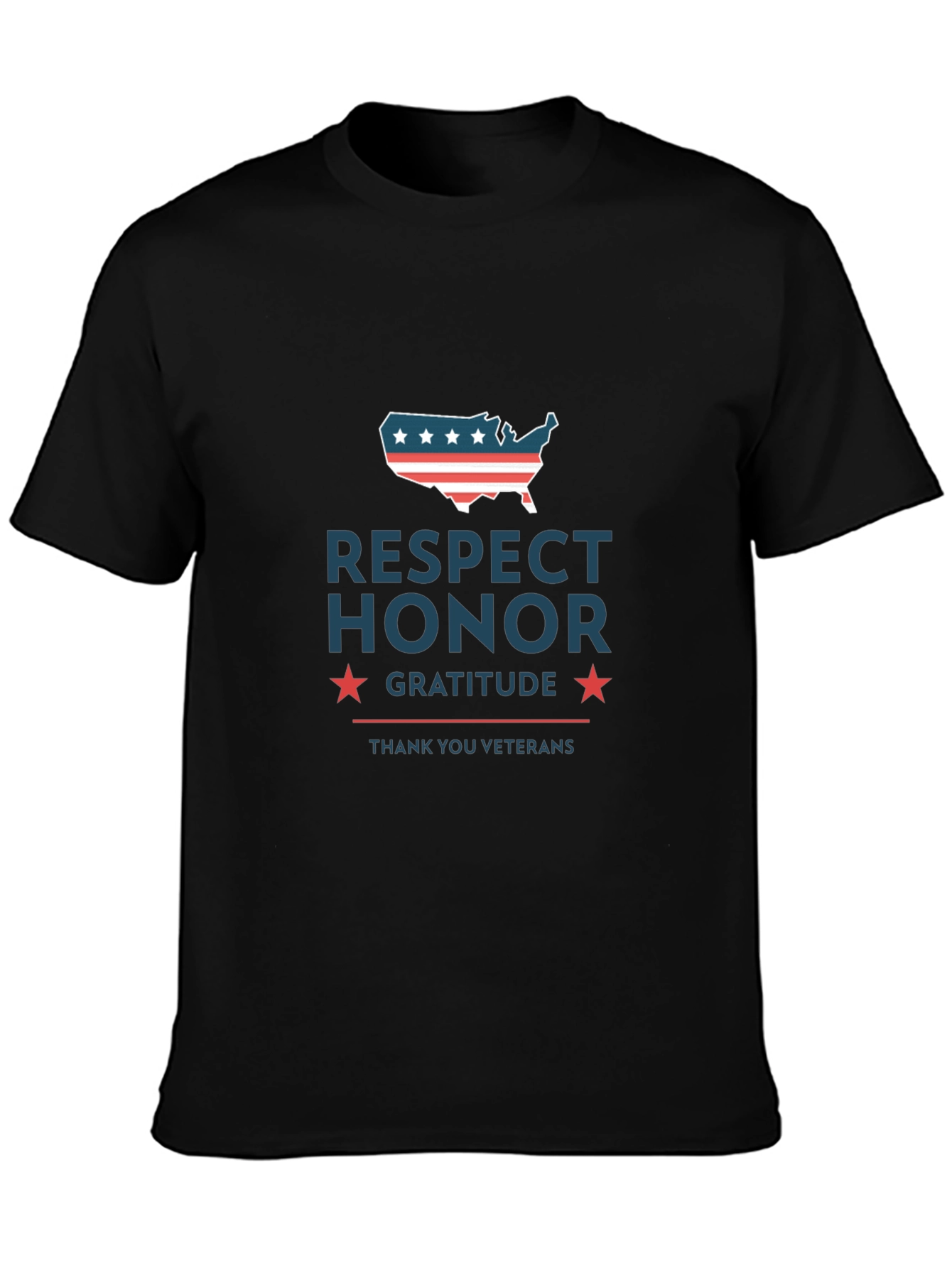 Respect Honor Gratitude Veterans T-Shirt
