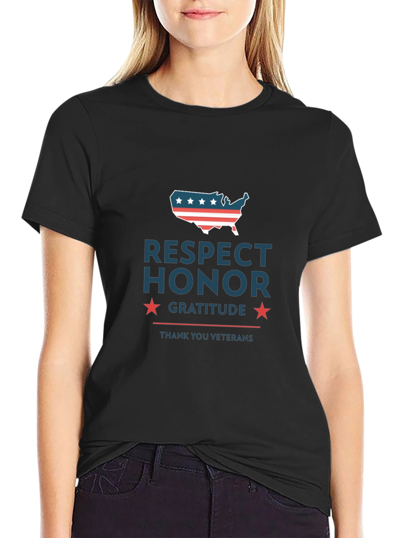 Respect Honor Gratitude Veterans T-Shirt