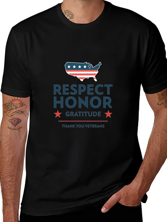 Respect Honor Gratitude Veterans T-Shirt